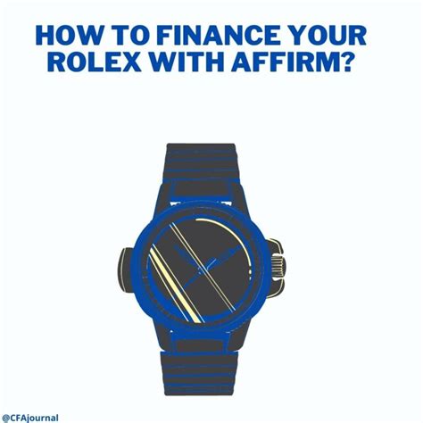 how to finance a rolex|finance rolex with affirm.